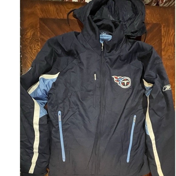 Tennessee Titans NFL Mens Hooded Winter CoatW Removable Fleece Jacket Sz Large